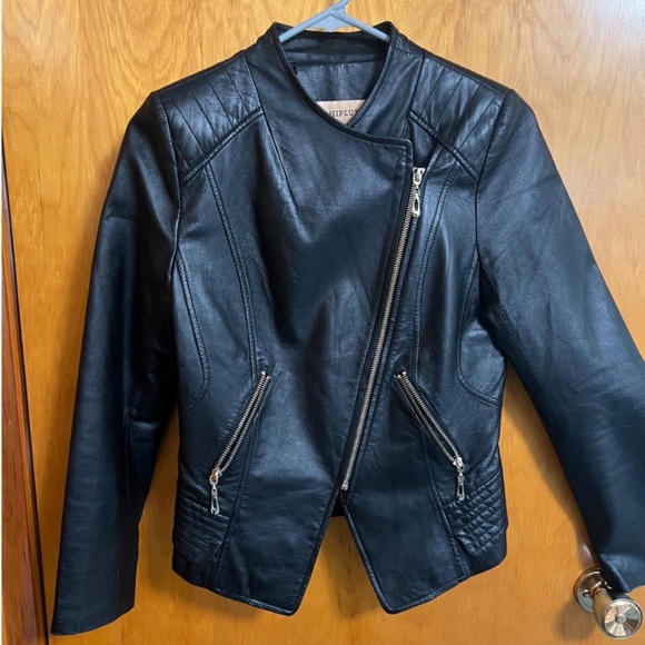 Genuine Leather Jacket (Size S) - Picture 1 of 7